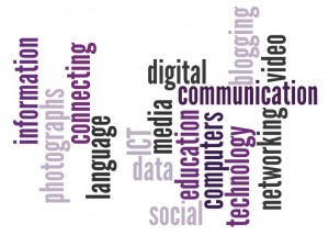 ICT terminology can be daunting for beginning teachers [image was created by the author using wordle.net]